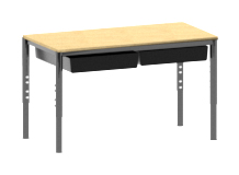 Oxford Dual Desk with Slide Out Tray