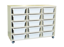 Tote Tray Unit with 15 Trays
