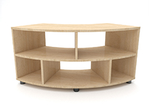 Lilly Pilly Curved Open Shelf Unit 5